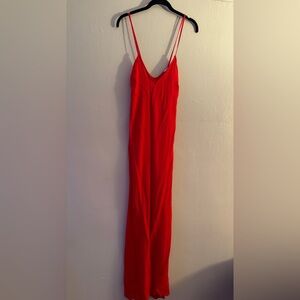 Zara maxi red dress
